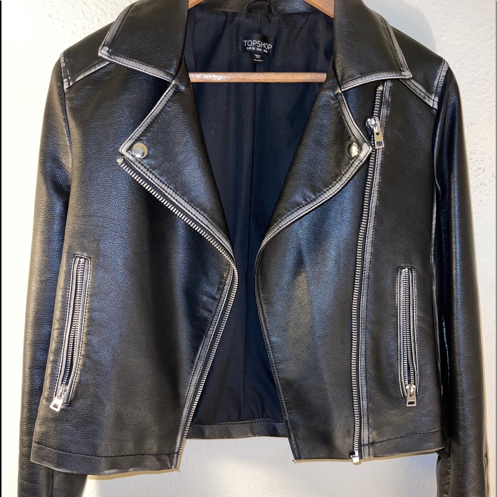 TOPSHOP Vegan leather jacket